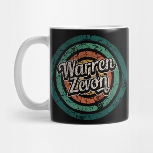 Warren Zevon // Retro Circle Crack Vintage Mug